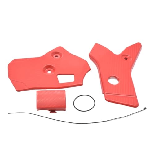 カーボンルックフレームガード保護カバー CRF250L 250M Rally ABS 2012-2020 2013 2014 2015 2016 2017 2018 2019 対応(Red)