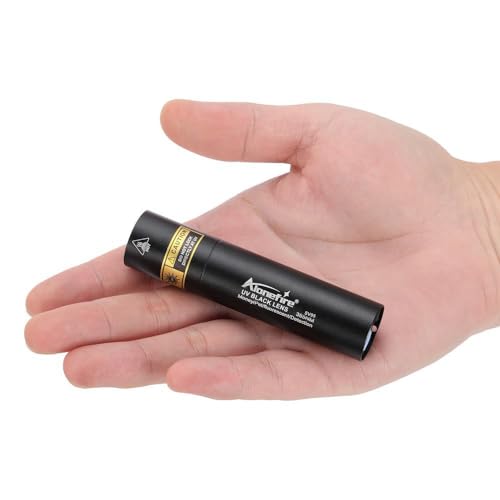 ALONEFIRE SV95 365nm Small UV Flashlight 3W USB C Rechargeable Mini Woods Lamp Money Checker Black Light for Resin Curing, Pet Urine Detection, Scorpion, Bed Bug, Minerals,Leaks with Built-in Battery