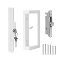 MaxxGeek Sliding Patio Door Handle Set with Key Cylinder and Mortise Lock,Sliding Glass Door Handle with Lock Fits Door thicknesse is 1-3/4'' to 2-1/5'' and 3-15/16'' Screw Hole Spacing.