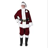 Exquisite Dark Velvet Santa Suit Adult Costume - Large