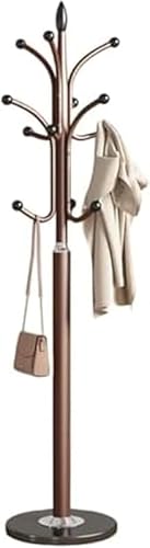 Rutexc 縦型の頑丈なスリムな鉄製コートラック、スタンド、バッグラック、衣類収納、省スペース、人気、安定性と耐久性、収納、玄関、部屋などに適しています。