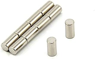 N42 Neodymium Magnet for Arts, Crafts, Model Making, DIY, Hobbies, Office, and Home - 4mm dia x 8mm thick - 0.7kg Pull - Pack of 10