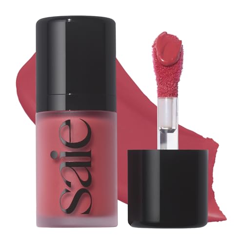 Saie Mini Dew Liquid Blush for Cheeks, Travel Size, Chilly (.24 o...