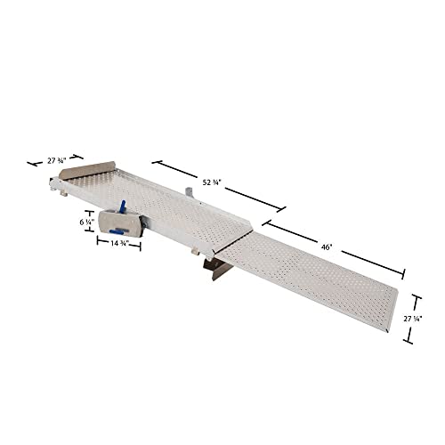 Tilt-A-Rack Premium Aluminum Scooter and Wheelchair Carrier, 350 lb. Weight Capacity, Platform Measures 52" L x 27-5/8" W, Integrated Hitch Adapter for Class III or IV 2" Hitches