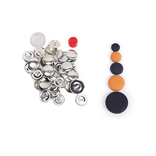 Wehe Cover Buttons Fabric Clothing Crafts Replacement With Buckle Making Tool For Diy Sewing Design Yourself Upholstery 50 Sets For Men Women 7/8 Inch 36Size #TOP3