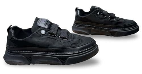 Image of Casual Platform Sneakers for Men, Chunky Sole, Lace-up Design