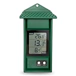 Digital max/min Thermometer for conservatories, greenhouses & Grow Rooms (Green)