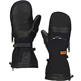 FRDM Evolve Cold Weather Snow Mitt Waterproof Windproof Leather Convertible Snow Sports, for Men & W