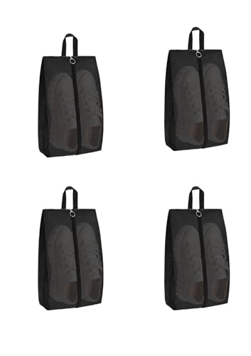 Travel Shoe Bags - Storage Cubes Pouch With Handle | Shoe Bags For Travel, Smooth Zipper Waterproof Shoes Dust Bag, Multifunctio