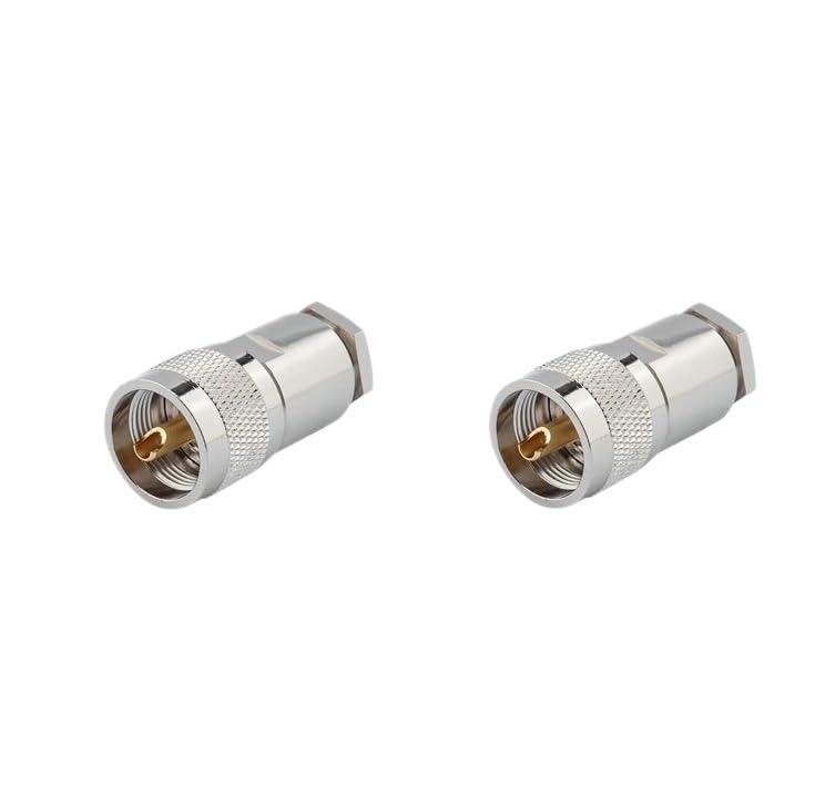 10 PL259 UHF Male Clip connectors