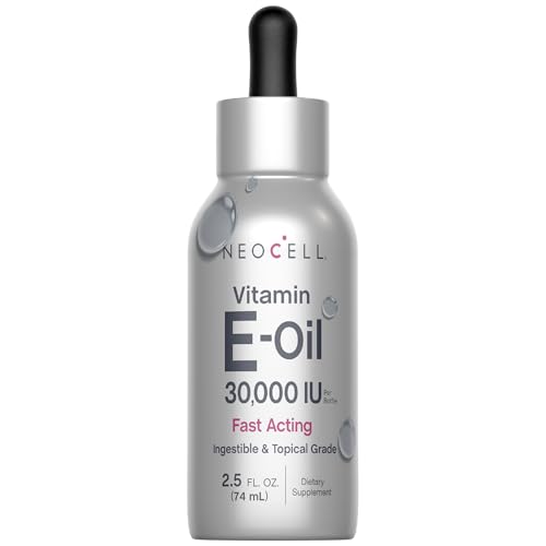 NeoCell Vitamin E Oil 30000iu | 2.5 fl oz | Ingestible & Topical Grade | Fast Acting Formula | for Skin, Hair, and Face