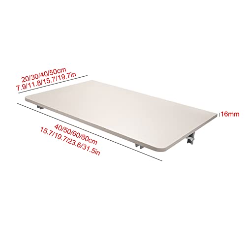 Table murale pliante gain de place avec support inox robuste JATIBOSH - 3