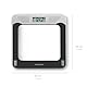 medisana PS 425 Sprechende Personenwaage, Präzise digitale Waage aus Glas, 4 Sprachen, Integrierte Abschaltautomatik, Schwarz / Grau, bis 180 kg