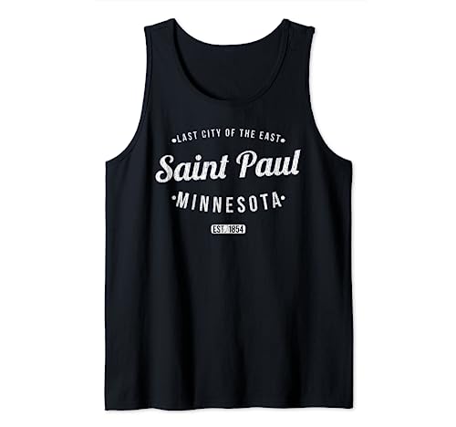 Saint Paul Minnesota Retro Vintage Souvenir MN Saint Paul Camiseta sin Mangas