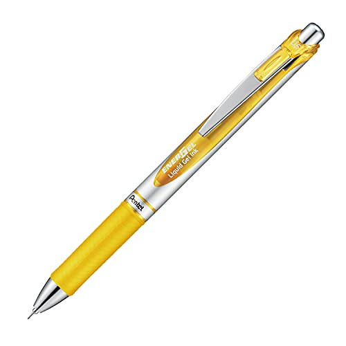 ぺんてる ゲルインキボールペン エナージェル 0.5mm 限定イエロー 10本 BLN75Z-G