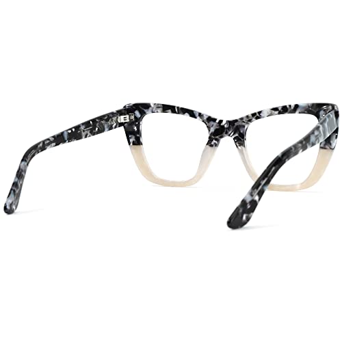Image of VOOGLAM Cat Eye Blue Light Blocking Glasses, Fashion Multicolor Glasses Frame for Women Anti Eyestrain & UV