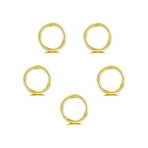 5Pcs Hypoallergenic Stainless Steel Sleeper Hoops Cover