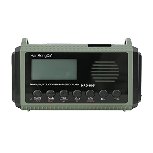 10000Mah Noaa Emergency Crank Weather Radio, Hand Crank, Battery Operated, Usb Charger, Sos Alarm, Am/Fm/Shortwave, Led Flashlight And Reading Lamp For Home And Outdoor Emergency #TOP7