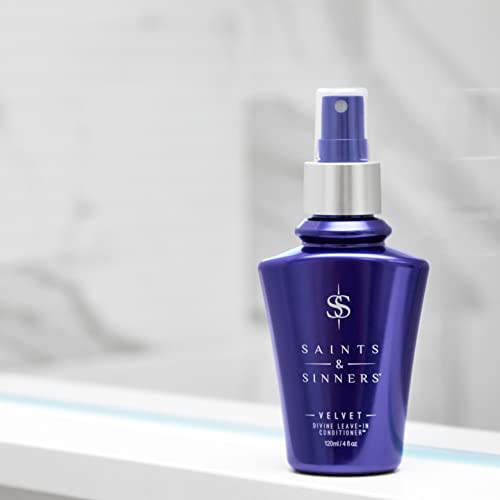 Saints & Sinners Velvet Divine Leave-In Conditioner Hair Detangler Spray For Dry, Damaged Hair 4Oz #TOP6