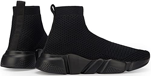 Santiro Walking Shoes for Men Lightweight High Top Sneakers Breathable Knit Athletic Running Shoes Fashion Gym Sports Shoes3