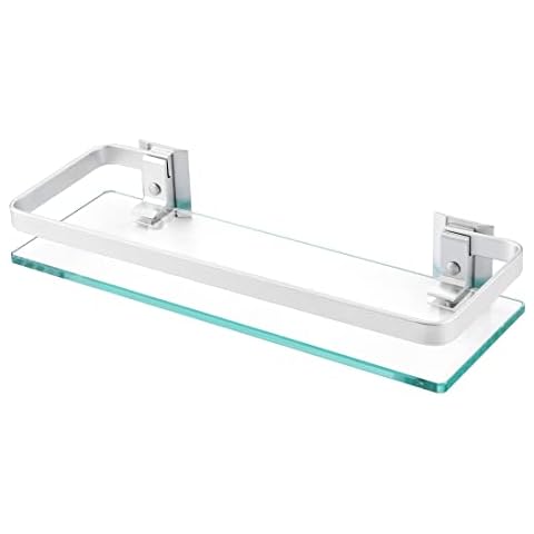 KES 1 Tier Tempered Glass Bathroom Shelf Cover