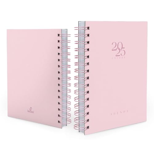 Agenda 2025 Capa Dura Spot Colors Rosa Claro
