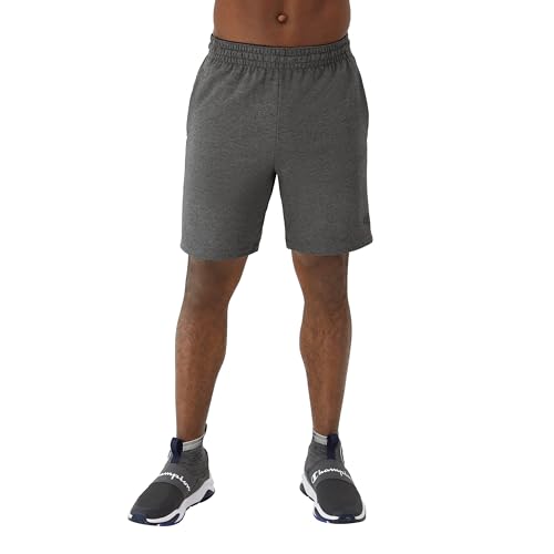 Short de sport Champion confort noir chiné réfléchissant S