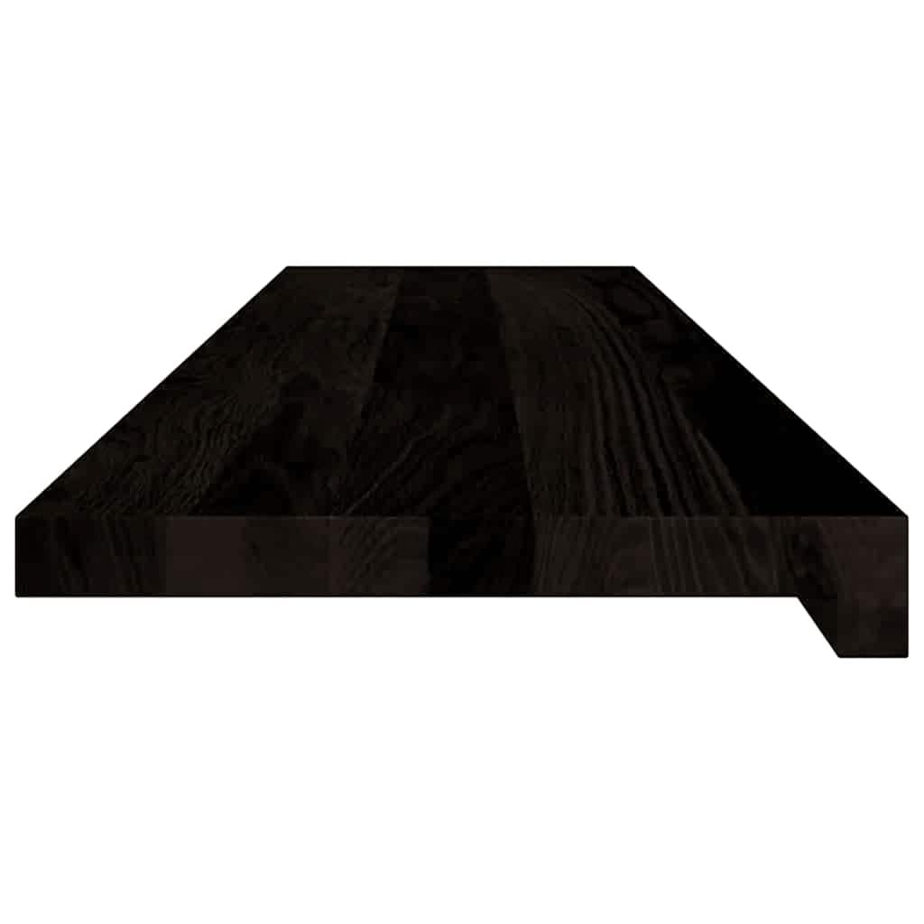 Stopnie schodowe 16 szt. Brązowo-czarny 100x25x2 cm lity dąb