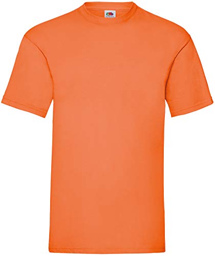Fruit of The Loom Valueweight Kurzarm-T-Shirt für Herren, Orange,...