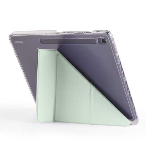 Housse rigide Galaxy Tab S10+ avec support silicone antichoc vert clair