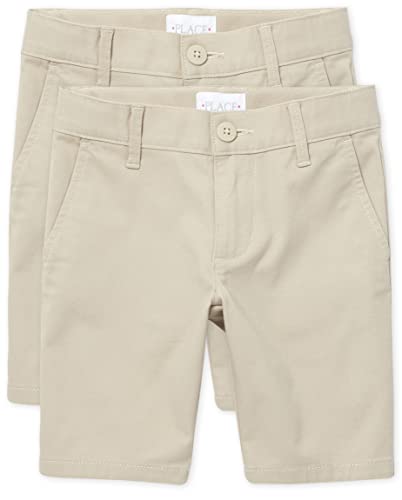 The Children's Place Girl's Chino Shorts, Bisquit, 10