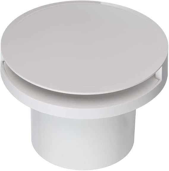 EUROPLAST Diameter 100mm Bathroom Extractor Fan with Timer and Humidistat Round - 4 inch Extractor Fan Bathroom Humidity Sensor with a Front Panel - White Ceiling and Wall Mounted Fan
