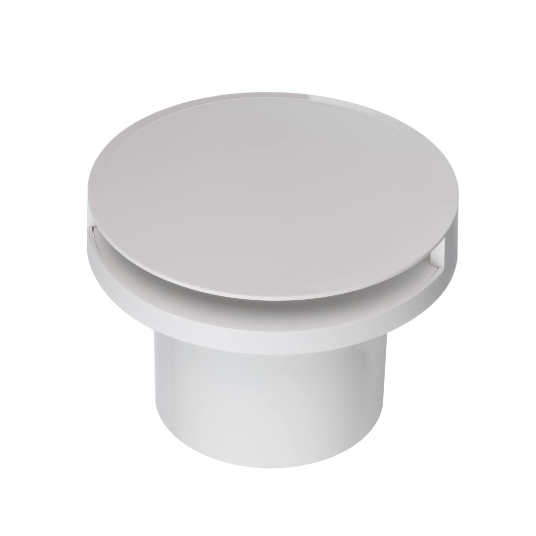 EUROPLAST Ø 100mm Aspiratore Bagno con Timer e Sensore di Umidità - Ventola Aspirazione Bianca - Estrattore Aria - Ventilatore da Parete per Cucina, Garage, WC