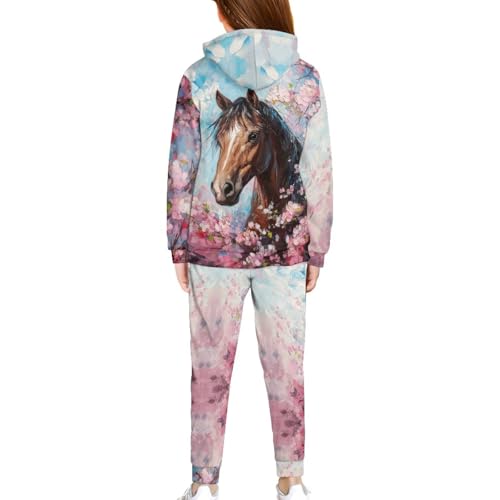 2 Piece Outfits Kids Tracksuit Long Sleeve Hoodie Pant Sets with Pockets2