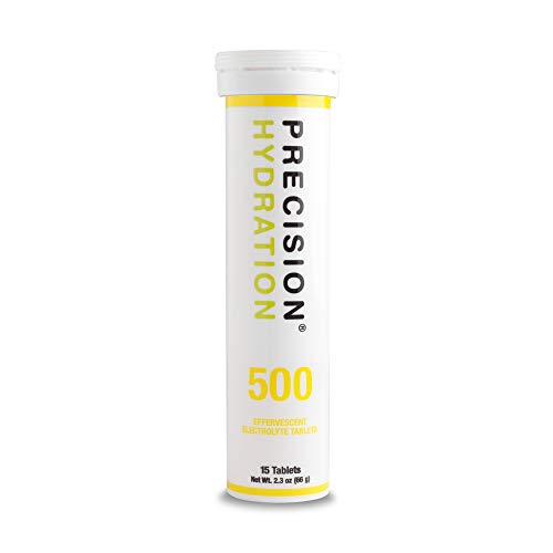 Precision Hydration Lite Electrolyte Drink - Multi Strength Effervescent Hydration Tablets - Low Calorie, Gluten Free, Vegan/Vegetarian Friendly, Nsf (12 Tubes, 500Mg/L - Yellow Tube) #TOP1