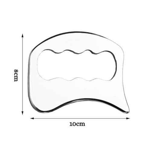 Massageador Manual Placa Guasha P/Raspagem Drenagem Liberação Miofascial Muscular Pescoço Braços Per