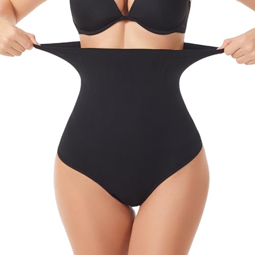Image of Thong Shapewear for Women Tummy Control Underwear Butt Lifter Panties Seamless Body Shaper