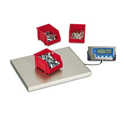 Báscula portátil para envíos LCD 400 lb 15x12 blanca miniatura 4