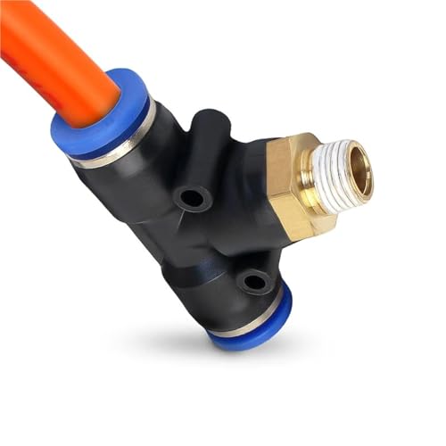 Accesorios de manguera neumática 10mm conector rápido de tubería y rosca 1/2 SL 6
