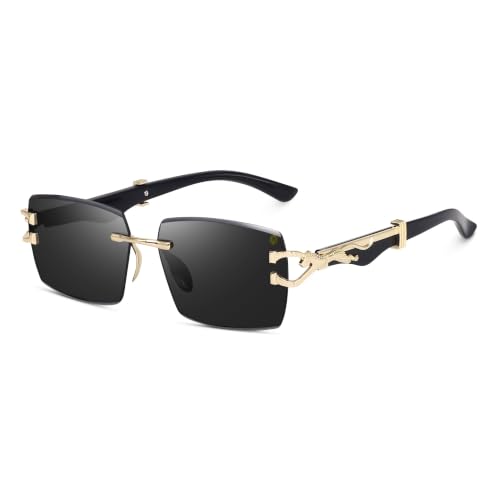 Image of Sunglasses for Men, 100% UV Protection Stylish Designer Eyewear, Trendy Square Frame Fashion Sunglasses for Outdoor, Driving & Daily Wear