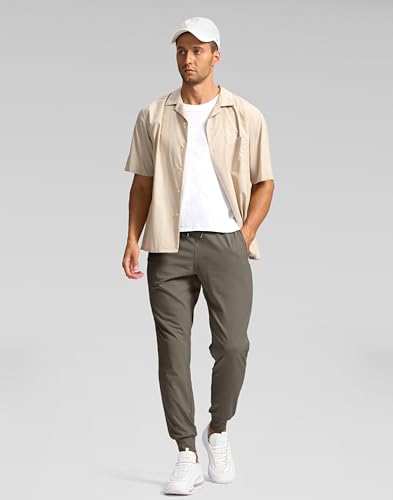 Image of Pudolla Men's Lightweight Jogger with Pockets 4-Way Stretch Sweatpants Workout Runing Athletic Track Pants