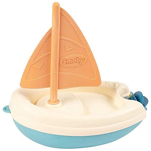 Smoby Life-Barquito para el Baño, Fabricado en Bioplástico Sostenible Procedente de la Caña de Azúcar, Reciclable, Embalaje 100% Reciclado, para Niños a Partir de 1 Año (7600140601)