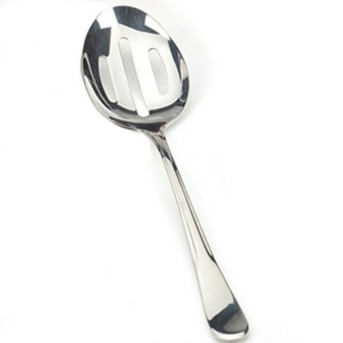 RSVP Monty's Slotted Stainless Steel Serving Spoon - Set of 2,Silver