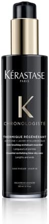 Kerastase Chronologiste Thermique Régénérant Hair Serum - Heat Protectant, Prevents Breakage, Controls Frizz & Protects Against Humidity with Argan Oil for Dry, Fine & Brittle Hair, 5.1 Fl Oz