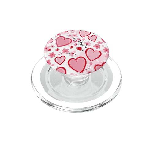 PopGrip pour MagSafe Joli cœur Rose | Support de téléphone amovible