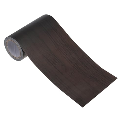 PATIKIL Wood Grain Repair Tape 4" x15ft, Self Adhesive Realistic Textured Repair Tape Patch for Floor Door Table Cabinets Desk,Black Wood Grain