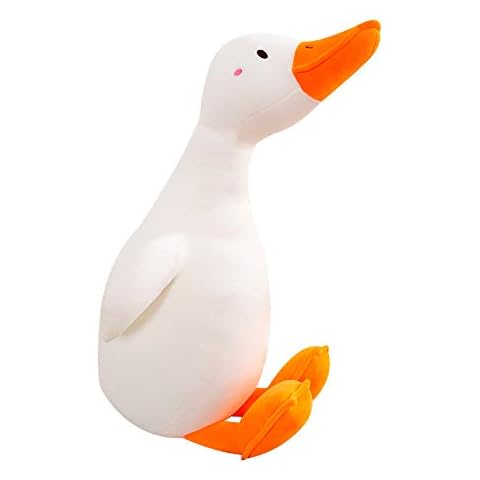 80CM Swan Stuffed Animal, Soft Toy Large White Goose Plush Toy, Funny duck Plush Doll Birthday Gift, Soft Pillow Cushion Cute Goose Plush Toy Stuffed Animals Toy Gifts for Kids Cover
