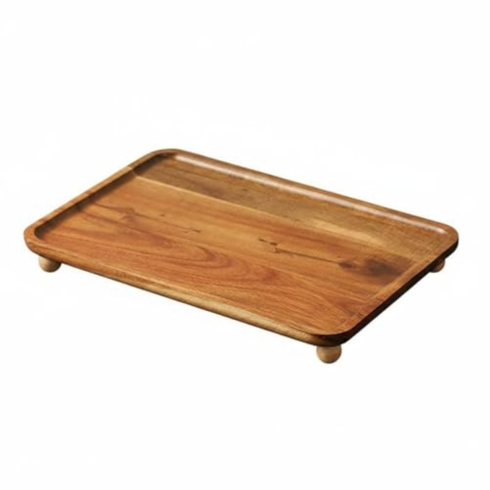 Multi-Purpose Acacia Wood Vanity Tray
