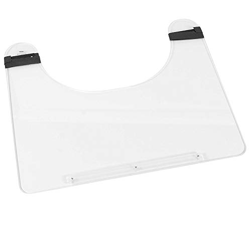 DMI Wheelchair Tray, Clear Acrylic Wheelchair Lap Tray