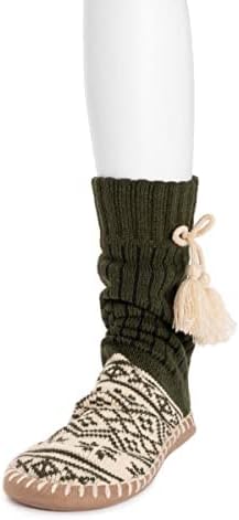 MUK LUKS 50th Anniversary Slipper Socks, Green Gables, Medium Unisex Little_Kid | Image 1